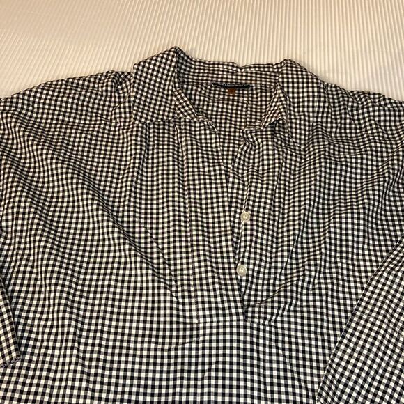 Karl Lagerfeld cotten gingham, Blouse Large - Picture 2 of 7